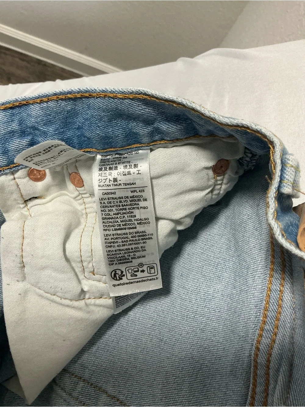 Levi's Light Blue 501 Straight-Leg Men's Jeans W31 L32